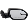Driver and Passenger Side Mirrors, Power Adjust, Manual Folding, Non-Heated, Textured Black, No Signal Light, No Memory, No Puddle Light, No Auto-Dimming, No Blind Spot Feature