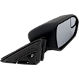 Driver and Passenger Side Mirrors, Power Adjust, Manual Folding, Non-Heated, Textured Black, No Signal Light, No Memory, No Puddle Light, No Auto-Dimming, No Blind Spot Feature