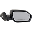 Driver and Passenger Side Mirrors, Power Adjust, Manual Folding, Non-Heated, Textured Black, In-Housing Signal Light, No Memory, Puddle Light and Auto-Dimming, With Blind Spot Detection in Glass