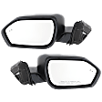 Driver and Passenger Side Mirrors, Power Adjust, Heated, Manual Folding, Textured Black, No Signal Light, No Memory, No Auto-Dimming, with Blind Spot Detection in Glass