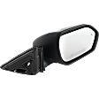 Driver and Passenger Side Mirrors, Power Adjust, Heated, Manual Folding, Textured Black, No Signal Light, No Memory, No Auto-Dimming, with Blind Spot Detection in Glass