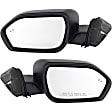 Driver and Passenger Side Mirror, Power Adjust, Heated, Manual Folding, Textured Black, In-housing Signal Light, No Memory, No Puddle Light, No Auto-Dim, With Blind Spot Detection in Glass