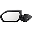 Driver and Passenger Side Mirror, Power Adjust, Heated, Manual Folding, Textured Black, In-housing Signal Light, No Memory, No Puddle Light, No Auto-Dim, With Blind Spot Detection in Glass