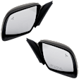 2019-2023 Ford Ranger - Driver and Passenger Side Mirror, Power Adjust, Non-Heated, Power Folding, Textured Black, No Signal Light, No Memory, No Puddle Light, No Auto-Dimming, With Blind Spot Glass