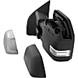 Driver and Passenger Side Towing Mirror, Upper - Power Adjust, Lower - Manual Adjust, Heated, Manual Folding, Textured Black, In-housing Signal Light, No Memory, No Puddle Light, No Auto-Dim