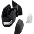Driver and Passenger Side Towing Mirror, Upper - Power Adjust, Lower - Manual Adjust, Heated, Power Folding, Paintable, In-housing Signal Light, No Memory, With Puddle Light, No Auto-Dimming