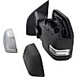 Driver and Passenger Side Towing Mirror, Upper - Power Adjust, Lower - Manual Adjust, Heated, Manual Folding, Textured Black, In-housing Signal Light, No Memory, No Puddle Light, No Auto-Dim