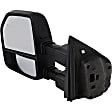 Driver and Passenger Side Towing Mirror, Upper - Power Adjust, Lower - Manual Adjust, Heated, Power Folding, Paintable, In-housing Signal Light, With Memory, With Puddle Light, No Auto-Dim