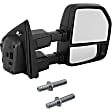 2020 Ford F-450 Super Duty - Driver and Passenger Side Towing Mirror, Manual Adjust, Non-Heated, Textured Black, Manual Folding, No Signal Light, No Blind Spot Feature, Without Memory Recall, No Puddle Light, No Auto-Dimming