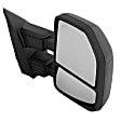 2020 Ford F-450 Super Duty - Driver and Passenger Side Towing Mirror, Manual Adjust, Non-Heated, Textured Black, Manual Folding, No Signal Light, No Blind Spot Feature, Without Memory Recall, No Puddle Light, No Auto-Dimming