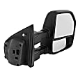 2020 Ford F-450 Super Duty - Driver and Passenger Side Towing Mirror, Manual Adjust, Non-Heated, Textured Black, Manual Folding, No Signal Light, No Blind Spot Feature, Without Memory Recall, No Puddle Light, No Auto-Dimming