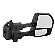 2020 Ford F-450 Super Duty - Driver and Passenger Side Towing Mirror, Manual Adjust, Non-Heated, Textured Black, Manual Folding, No Signal Light, No Blind Spot Feature, Without Memory Recall, No Puddle Light, No Auto-Dimming