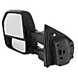 2020 Ford F-450 Super Duty - Driver and Passenger Side Towing Mirror, Manual Adjust, Non-Heated, Textured Black, Manual Folding, No Signal Light, No Blind Spot Feature, Without Memory Recall, No Puddle Light, No Auto-Dimming