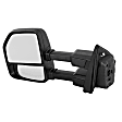 2020 Ford F-450 Super Duty - Driver and Passenger Side Towing Mirror, Manual Adjust, Non-Heated, Textured Black, Manual Folding, No Signal Light, No Blind Spot Feature, Without Memory Recall, No Puddle Light, No Auto-Dimming