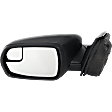 Driver and Passenger Side Mirror, Power Adjust, Non-Heated, Manual Folding, Textured Black, No Signal Light, No Memory, With Puddle Light, No Auto-Dim, No Blind Spot Feature
