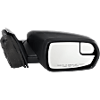 Driver and Passenger Side Mirror, Power Adjust, Non-Heated, Manual Folding, Textured Black, No Signal Light, No Memory, With Puddle Light, No Auto-Dim, No Blind Spot Feature