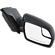 Driver and Passenger Side Mirror, Power Adjust, Non-Heated, Manual Folding, Textured Black, No Signal Light, No Memory, With Puddle Light, No Auto-Dim, No Blind Spot Feature