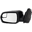 Driver and Passenger Side Mirror, Power Adjust, Heated, Manual Folding, Paintable, In-housing Signal Light, No Memory, With Puddle Light, No Auto-Dim, With Blind Spot Glass