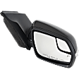 Driver and Passenger Side Mirror, Power Adjust, Heated, Manual Folding, Paintable, In-housing Signal Light, No Memory, With Puddle Light, No Auto-Dim, With Blind Spot Glass