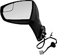 Driver and Passenger Side Mirrors, Power Adjust, Manual Folding, Non-Heated, Textured Black, No Signal Light, No Memory, No Puddle Light, No Auto-Dimming, No Blind Spot Feature