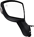 Driver and Passenger Side Mirror, Power Adjust, Non-Heated, Manual Folding, Paintable, In-housing Signal Light, No Memory, No Puddle Light, No Auto-Dim, With Blind Spot Detection in Glass