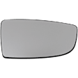 Driver and Passenger Side, Lower Mirror Glasses, Non-Heated, No Blind Spot Feature, No Turn Signal Light, with Backing Plate