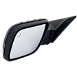 Driver and Passenger Side Mirrors, Power Adjust, Power Folding, Heated, Paintable, In-housing Signal Light, With memory, With Puddle Light, No Auto-Dimming, With Blind Spot Detection in Glass