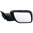 Driver and Passenger Side Mirrors, Power Adjust, Power Folding, Heated, Paintable, In-housing Signal Light, With memory, With Puddle Light, No Auto-Dimming, With Blind Spot Detection in Glass