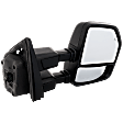 Driver and Passenger Side Towing Mirror, Power Adjust, Heated, Power Folding, Paintable, In-housing Signal Light, With Memory, With Puddle Light, No Auto-Dim, With Blind Spot Detection in Glass