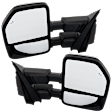 Driver and Passenger Side Towing Mirror, Power Folding, Power-Extend, Chrome, With Memory, Blind Spot Detection, Signal Light, Puddle Light, Power Adjust, Heated, No Auto-Dimming