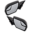 Driver and Passenger Side Mirror, Power Adjust, Heated, Manual Folding, Paintable, In-housing Signal Light, No Memory, With Puddle Light, No Auto-Dim, No Blind Spot Feature