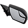 Driver and Passenger Side Mirror, Power Adjust, Heated, Manual Folding, Paintable, In-housing Signal Light, No Memory, With Puddle Light, No Auto-Dim, No Blind Spot Feature