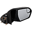 Driver and Passenger Side Mirror, Power Adjust, Heated, Manual Folding, Paintable, In-housing Signal Light, No Memory, With Puddle Light, No Auto-Dim, No Blind Spot Feature