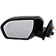 Driver and Passenger Side Mirror, Power Adjust, Heated, Manual Folding, Paintable, In-housing Signal Light, No Memory, With Puddle Light, No Auto-Dim, With Blind Spot Detection in Glass