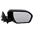 Driver and Passenger Side Mirror, Power Adjust, Heated, Manual Folding, Paintable, In-housing Signal Light, No Memory, With Puddle Light, No Auto-Dim, With Blind Spot Detection in Glass