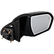Driver and Passenger Side Mirror, Power Adjust, Heated, Manual Folding, Paintable, In-housing Signal Light, No Memory, With Puddle Light, No Auto-Dim, With Blind Spot Detection in Glass