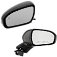 Driver and Passenger Side Mirror, Power Adjust, Heated, Manual Folding, Paintable, In-housing Signal Light, With Memory, With Puddle Light, No Auto-Dim, With Blind Spot Detection in Glass