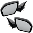 Driver and Passenger Side Mirror, Power Adjust, Heated, Power Folding, Paintable, In-housing Signal Light, With Memory, No Puddle Light, No Auto-Dim, With Blind Spot Light in Glass