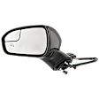 Driver and Passenger Side Mirror, Power Adjust, Heated, Manual Folding, Paintable, In-housing Signal Light, With Memory, With Puddle Light, No Auto-Dim, With Blind Spot Glass