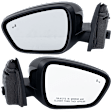 Driver and Passenger Side Mirror, Power Adjust, Heated, Manual Folding, Paintable, No Signal Light, With Memory, No Puddle Light, No Auto-Dim, With Blind Spot Detection in Glass