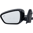 Driver and Passenger Side Mirror, Power Adjust, Heated, Manual Folding, Paintable, No Signal Light, With Memory, No Puddle Light, No Auto-Dim, With Blind Spot Detection in Glass