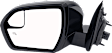 Driver and Passenger Side Mirror, Power Adjust, Heated, Manual Folding, Paintable, No Signal Light, No Memory, With Puddle Light, No Auto-Dim, With Blind Spot Glass