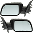 Driver and Passenger Side Mirror, Power Adjust, Heated, Manual Folding, Paintable, In-housing Signal Light, With Memory, With Puddle Light, No Auto-Dim, With Blind Spot Detection in Glass