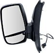 Driver and Passenger Side Mirrors, Power Adjust, Non-Heated, Manual Folding, Textured Black