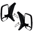 2020-2024 Ford Transit-150 - Driver and Passenger Side Mirrors, Power, Non-Heated, Manual Folding, Textured Black