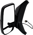 2020-2024 Ford Transit-150 - Driver and Passenger Side Mirrors, Power, Non-Heated, Manual Folding, Textured Black