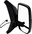 2020-2024 Ford Transit-150 - Driver and Passenger Side Mirrors, Power, Non-Heated, Manual Folding, Textured Black