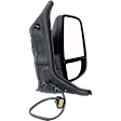 2024 Ford Transit-350 HD PTV - Driver and Passenger Side Mirror, For Models With Medium or High Roof, Power Adjust, Heated, Textured Black, Manual Folding, In-housing Signal Light, With Blind Spot Glass, No Memory, No Puddle Light, No Auto-Dimming