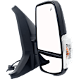 2024 Ford Transit-350 HD PTV - Driver and Passenger Side Mirror, For Models With Medium or High Roof, Power Adjust, Heated, Textured Black, Manual Folding, In-housing Signal Light, With Blind Spot Glass, No Memory, No Puddle Light, No Auto-Dimming