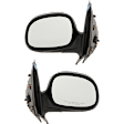 Driver and Passenger Side Mirror, Power Adjust, Non-Heated, Manual Folding, Chrome, No Signal Light, No Memory, No Puddle Light, No Auto-Dim, No Blind Spot Feature, Contour Style